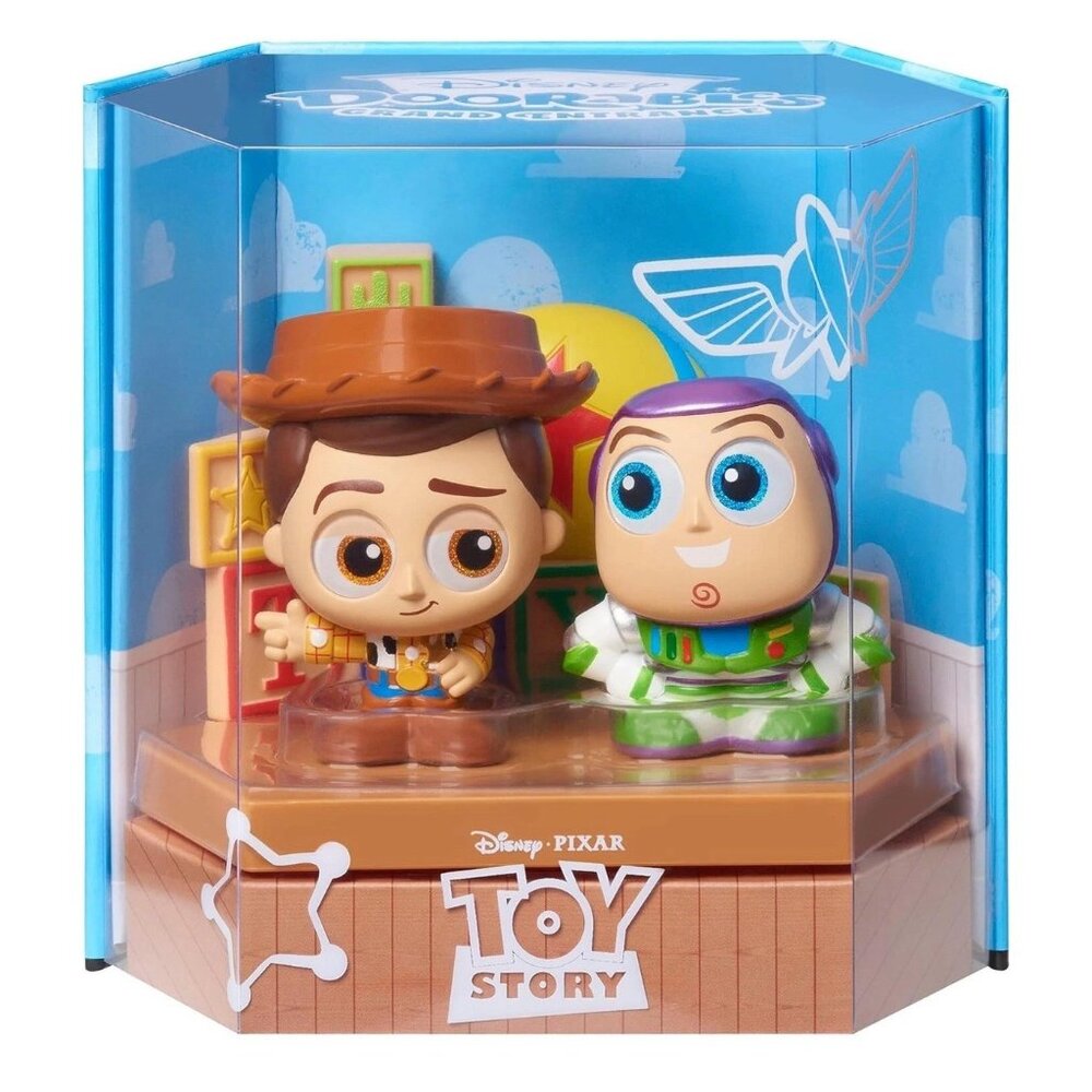 NEW Disney Doorables Grand Entrance Pixar TOY STORY Buzz & Woody 3" Figure Set - Picture 5 of 11